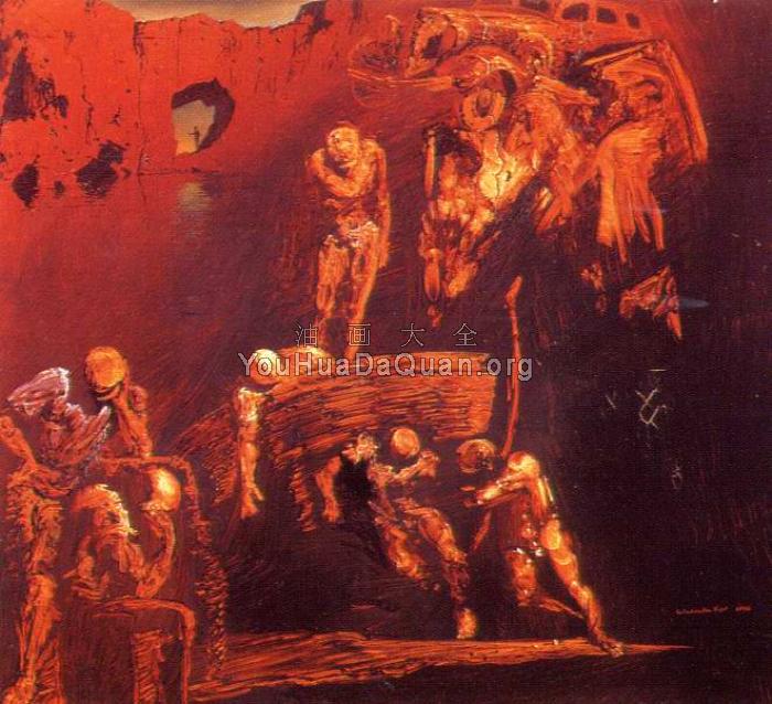 克勒斯峡角的汽车化石 - 萨尔瓦多·达利